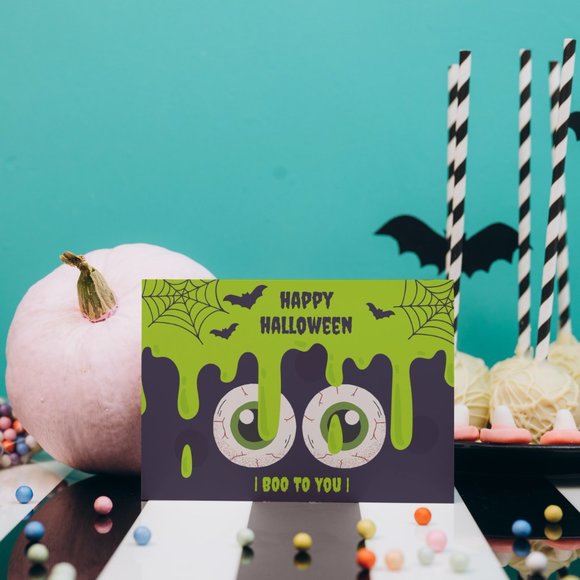 Spooky Halloween Card Set of 5 - With black envelopes - Picture 7 of 10